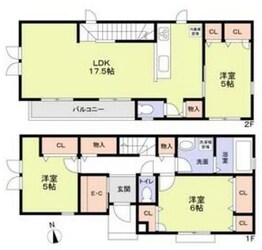 港北区樽町３丁目戸建Ｃ棟の物件間取画像